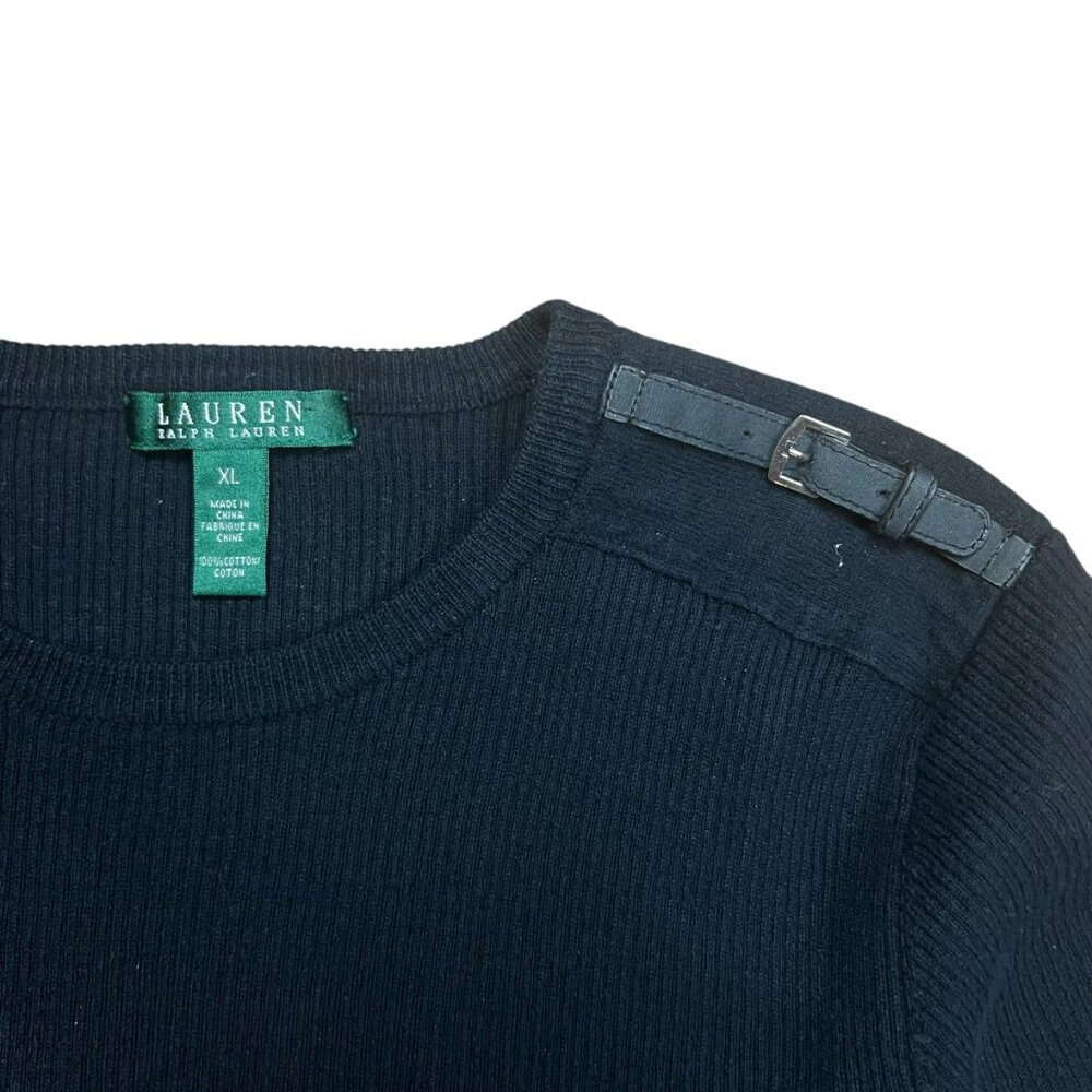 Lauren Ralph Lauren Ribbed Military Sweatshirt - XL - Picture 2 of 6